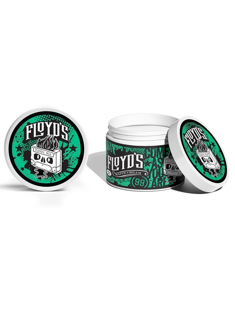 Floyd's 99 - Floyd's 99 Matte Styling Cream Powered by Suavecito - Medium Hold - Matte Finish - Water Soluble - 4 oz - Image 1