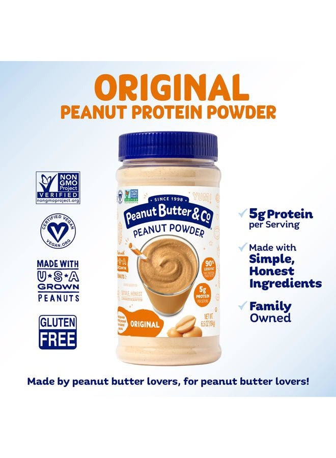 Peanut Butter & Co. Original Peanut Protein Powder, Non-GMO Project Verified, Gluten Free, Vegan, 6.5 oz Jar - Image 3