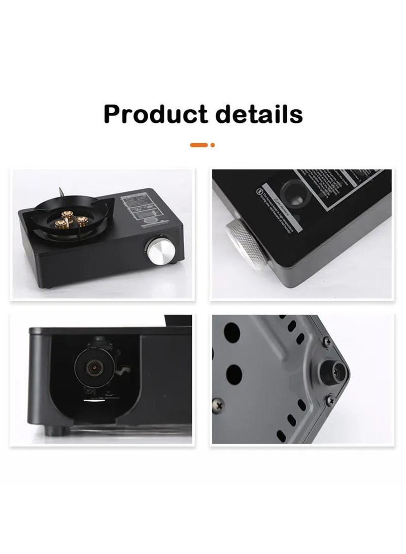 Tradeo Portable Camping Stove, Extra High Output, Single Burner Butane Stove Camping Accessories, Outdoor Windproof Camp Stove, Camping Cooking Grill, Propane Burner and Backpacking Essentials - Image 5