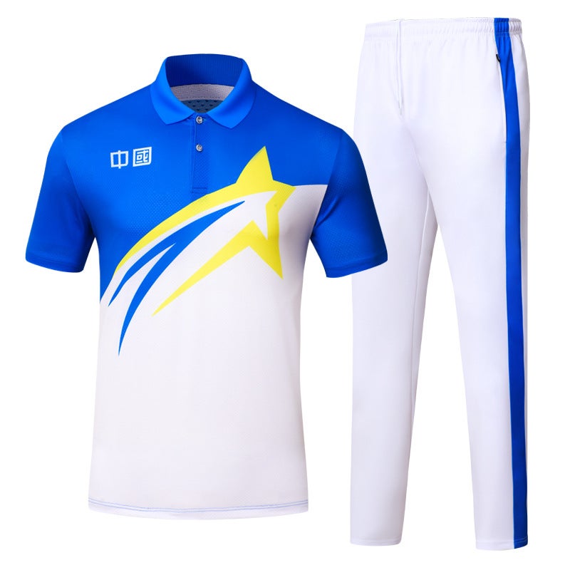 New Summer Short-Sleeved T-Shirts For Men And Women With Lapels Chinese Sportswear Aerobics Square Dance Walking Out Of The Game - Image 5