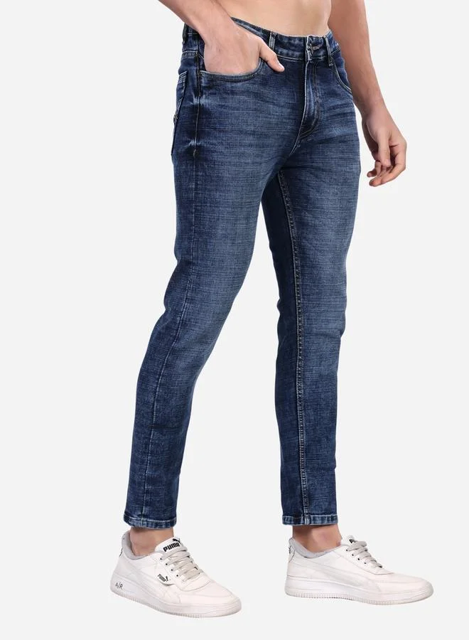 Stylox Stylox Mid Rise Whiskered Ankle Fit Jeans