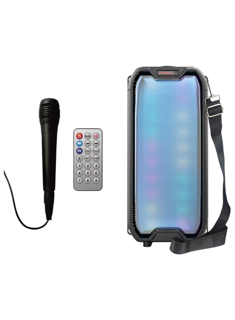 singe Portable 12Inches  Bluetooth Speaker Wireless Column Big Power Stereo Subwoofer Bass Party Speakers with Microphone Family Karaoke - Image 3