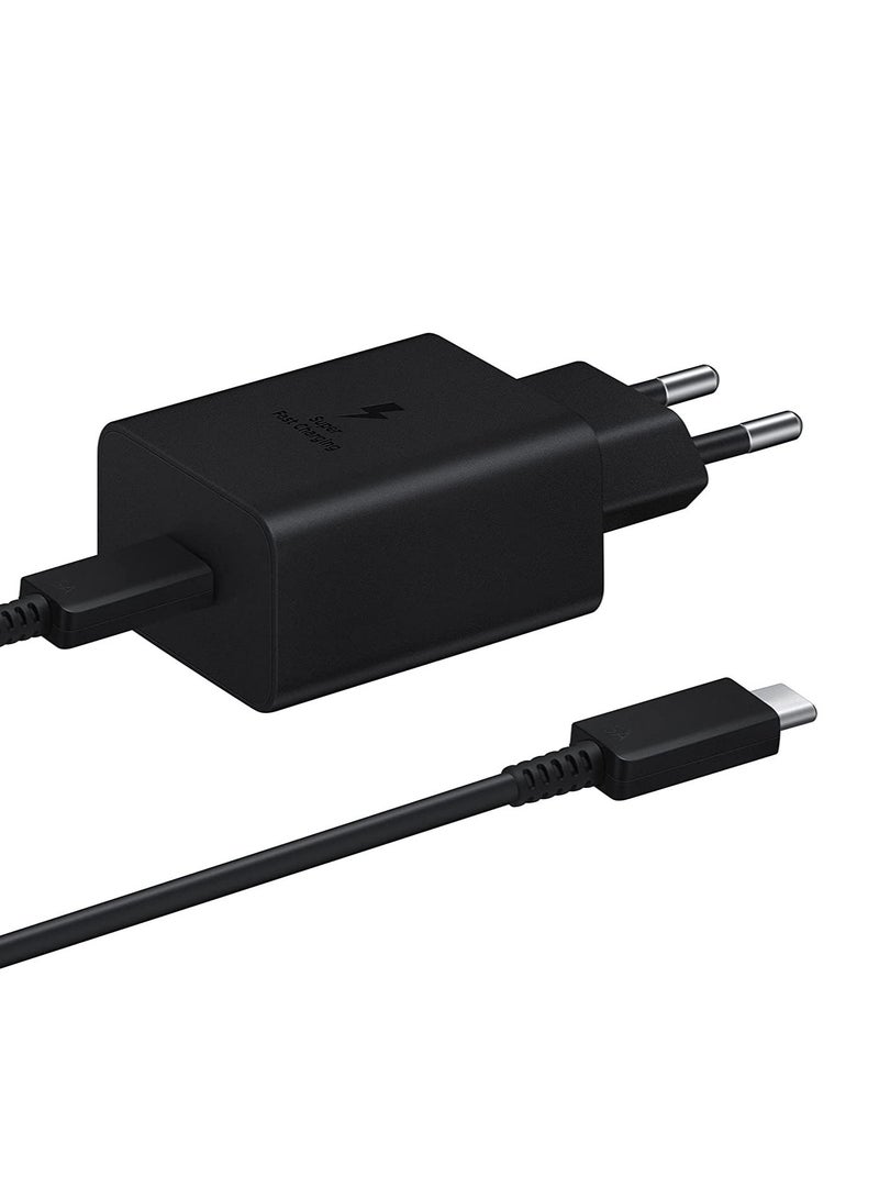 ELTRAZONE compatible Samsung Original 45W Fast Charging USB-C Mobile Phone Mains Plug/Wall Charger, Genuine Samsung Charger Compatible with Galaxy Smartphones and Other USB Type C Devices – Black - Image 1