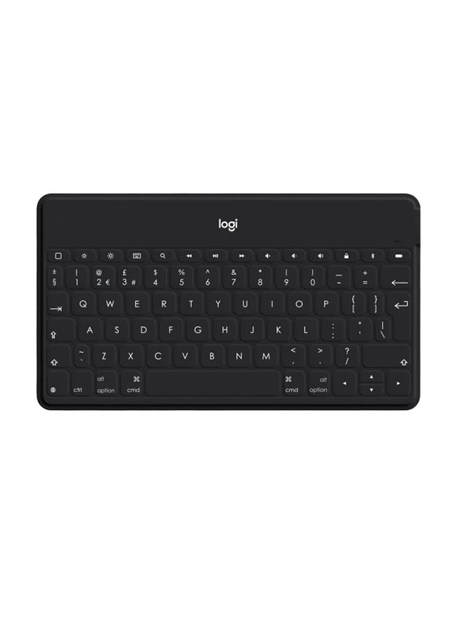 Logitech Keys-To-Go Wireless Bluetooth Keyboard For iPhone, iPad, Smartphone, Tablet, Windows, Apple TV, Ultra-Thin, Ultra-Light, Short-Cut Keys Black - Image 1