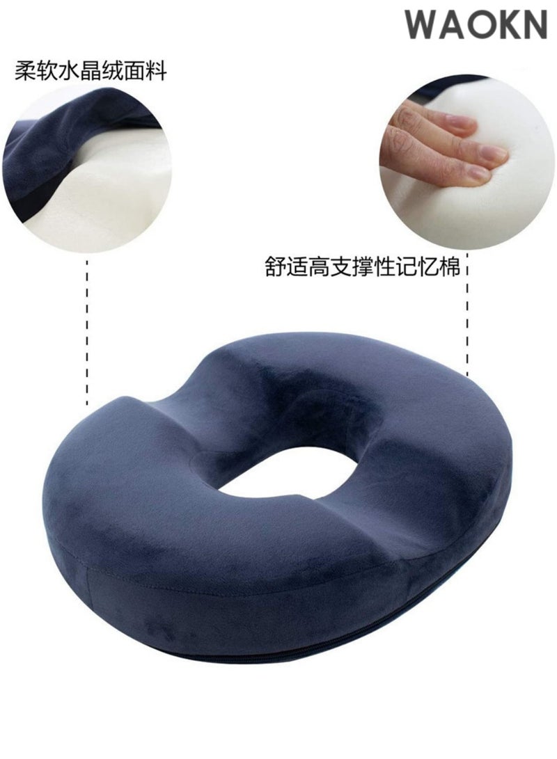 WAOKN Orthopedic Donut Pillow, Hemorrhoid Tailbone Pad, Sacral Chair Pillow,Relieving hemorrhoids, Prostatitis, coccygeal fractures, lumbar disc herniation, bedsores, fractures, pregnancy related pressure delivery and sitting in the office for a long time - Image 3