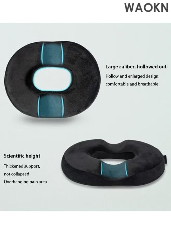 WAOKN Orthopedic Donut Pillow, Hemorrhoid Tailbone Pad, Sacral Chair Pillow,Relieving hemorrhoids, Prostatitis, coccygeal fractures, lumbar disc herniation, bedsores, fractures, pregnancy related pressure delivery and sitting in the office for a long time - Image 2