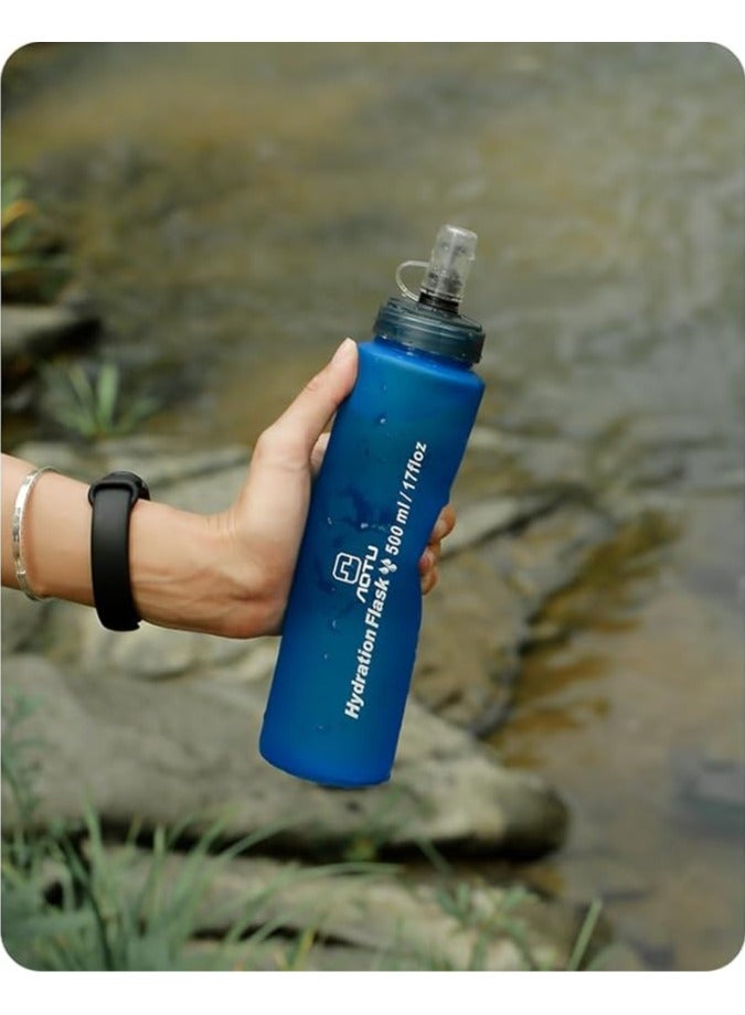 Cool Baby Style COOLBABY Ultimate Outdoor Collapsible Water Bottle 550ml TPU Soft, Leakproof & Portable Perfect for Travel, Sports, Camping, Hiking, Running, Cycling etc - Image 5