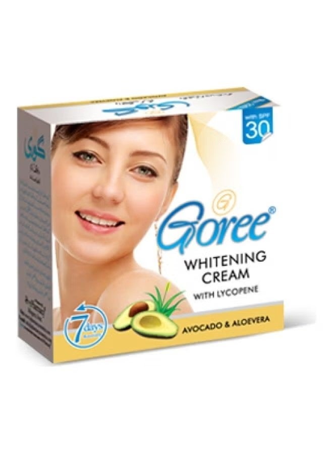 Goree Whitening Cream, Anti-Aging & Spot Removing, with Avocado & Aloevera, 28g - Image 3