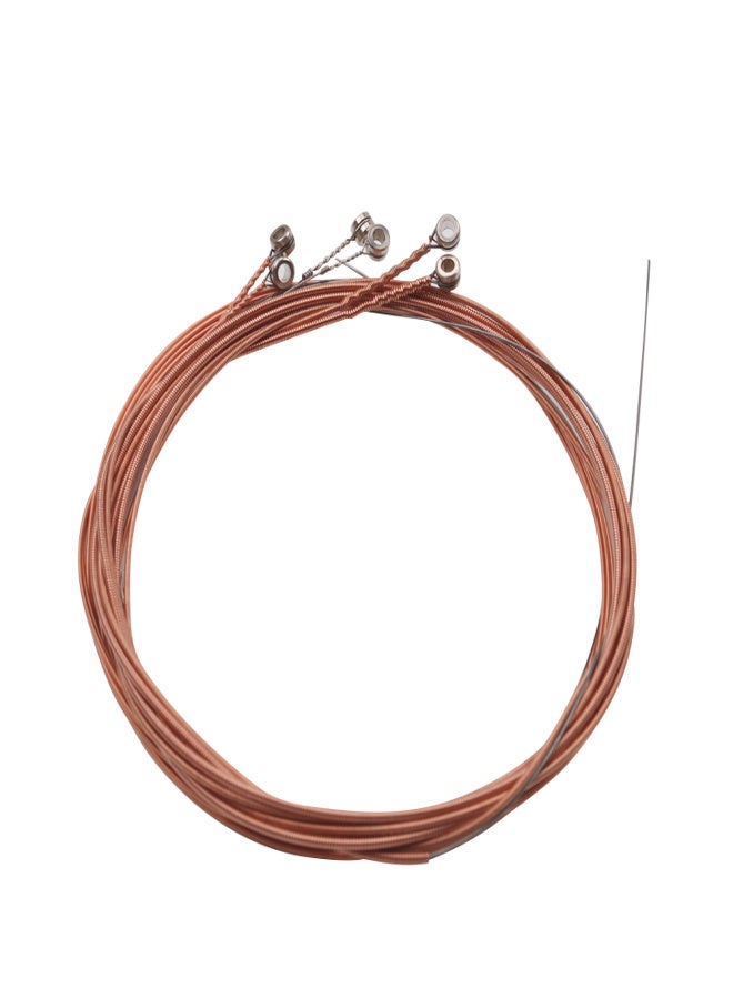 Acoustic Folk Guitar String Set Strings Stainless Steel Wire Core Copper Alloy Wound, 6pcs/ Pack (.007-.047) - Image 1
