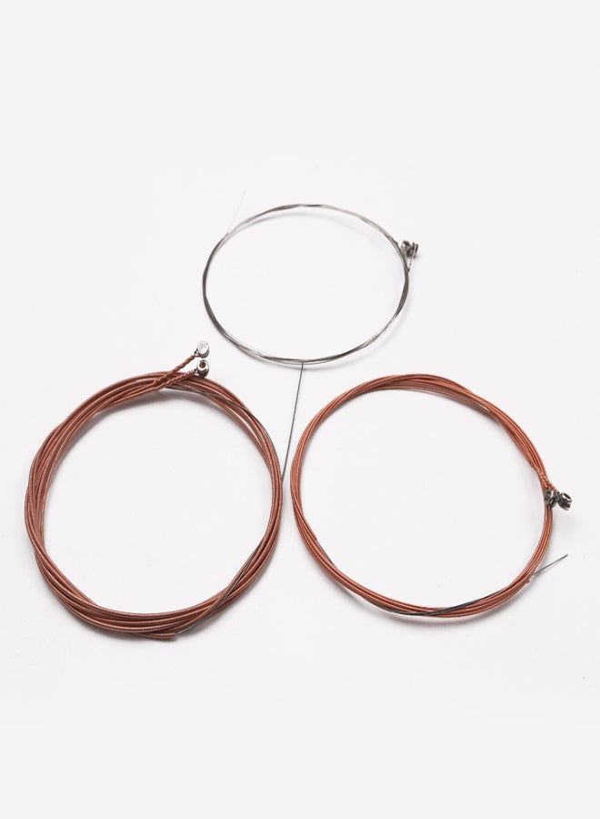 Acoustic Folk Guitar String Set Strings Stainless Steel Wire Core Copper Alloy Wound, 6pcs/ Pack (.007-.047) - Image 2