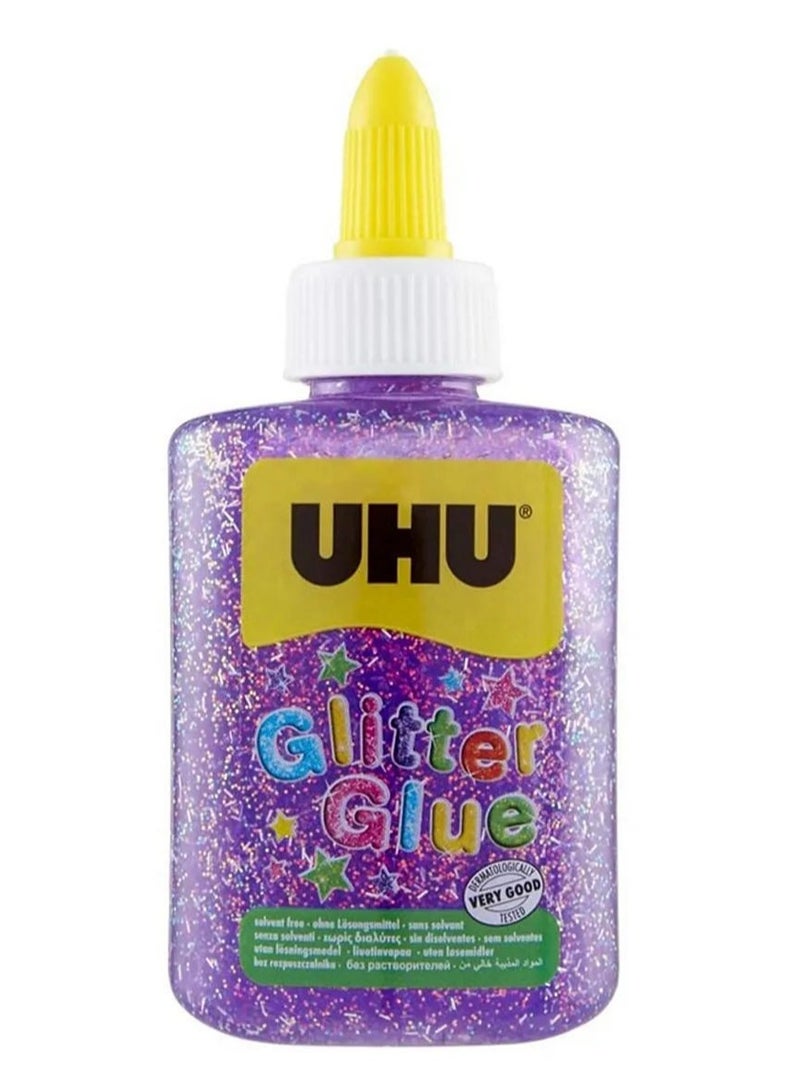 يو إتش يو صمغ جليتر بنفسجي زجاجة 88.5 مل - Image 1