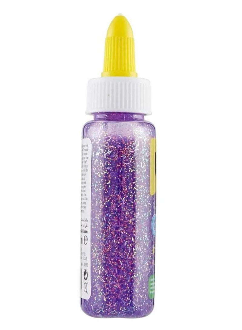 يو إتش يو صمغ جليتر بنفسجي زجاجة 88.5 مل - Image 3