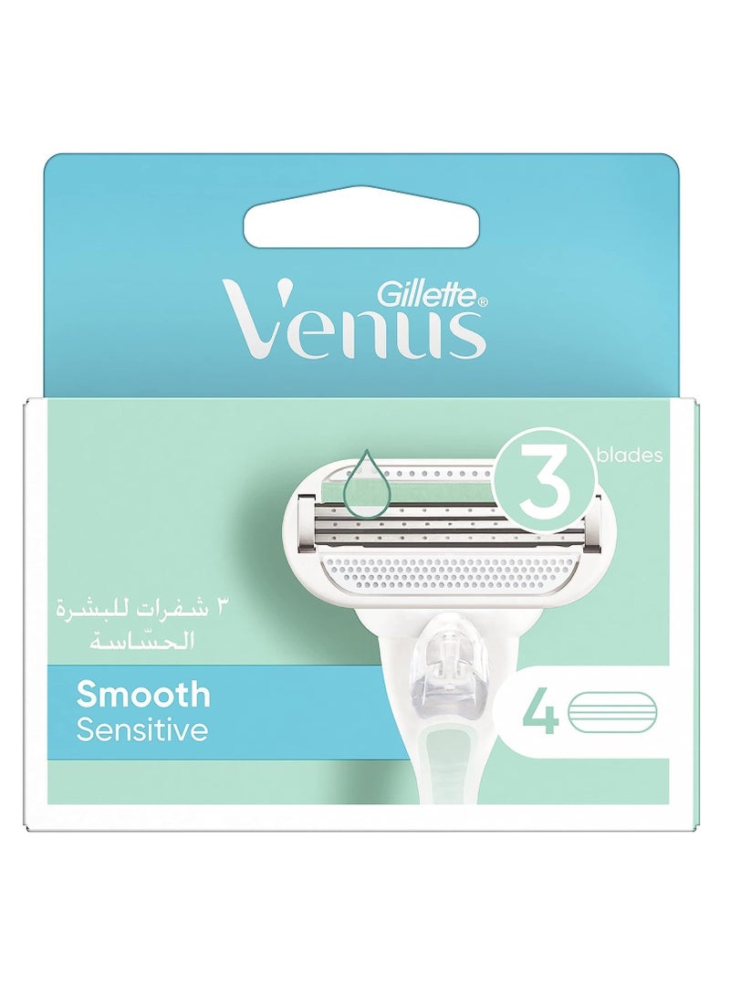 Venus Venus Sensitive Razor Blades for Women 4 Pieces - Image 1