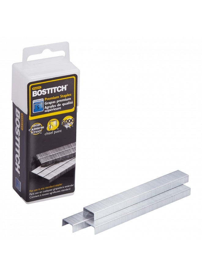 Bostitch Office دبابيس بوسيتش المتميزة القياسية في علبة بلاستيكية شفافة، ساق 1/4 بوصة، 5,000 في العلبة (SB10) - Image 5