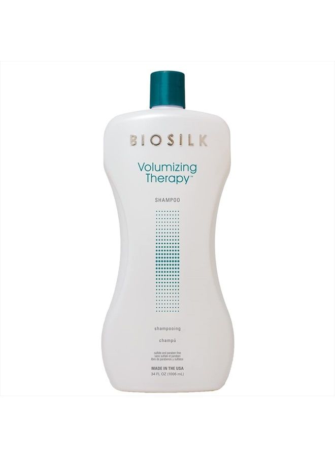 BIOSILK Volumizing Therapy Shampoo | 34oz | Sulfate & Paraben Free - Image 1