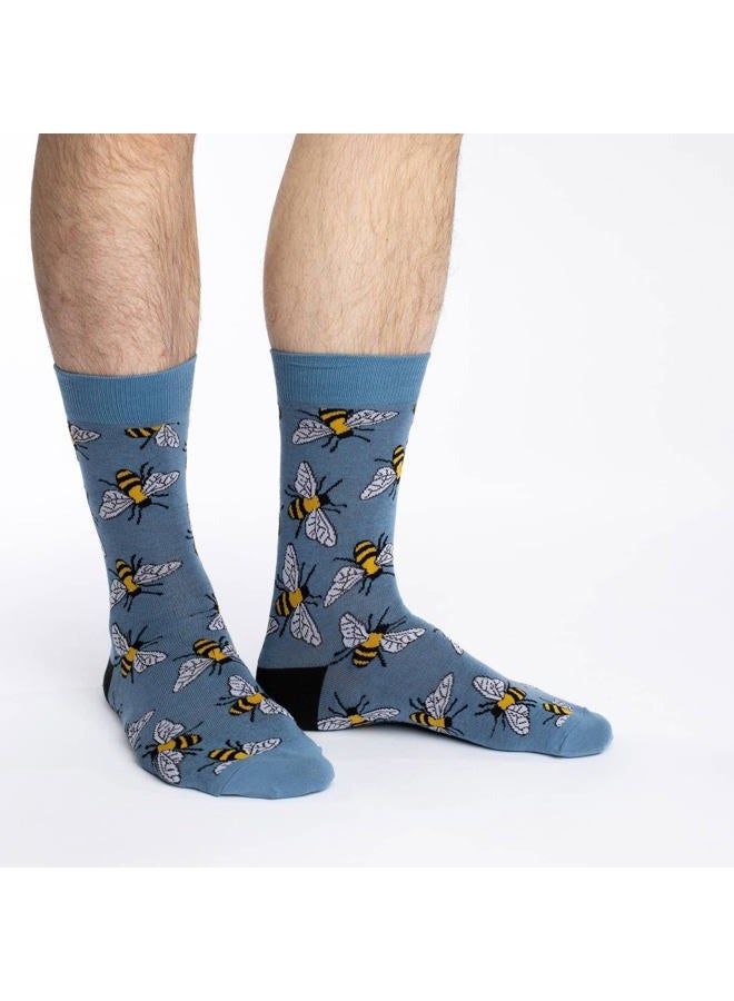 Good Luck Sock Men's Animals Socks, Adult, Bees, One size - Image 2