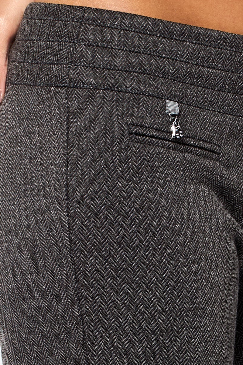 Harmont & Blaine Women Skinny Fit Textured Straight Pants,  Taupe - Image 3