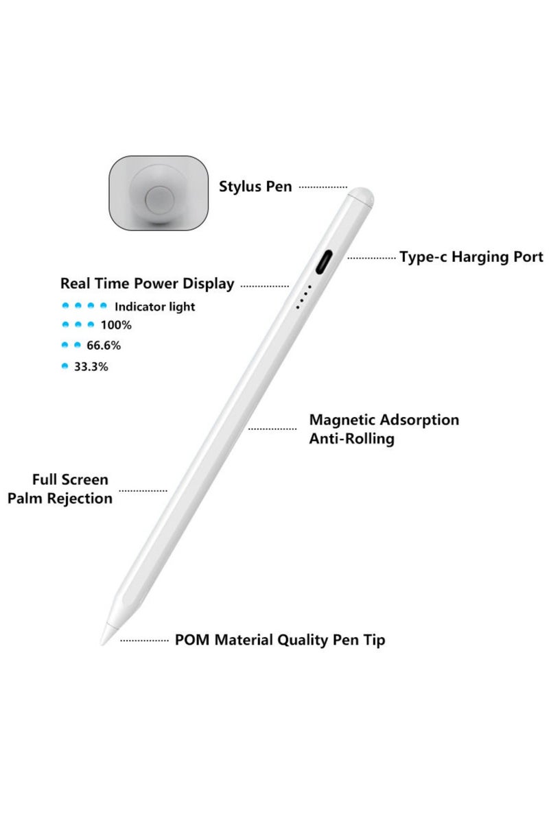 Denx Stylus Pen for iPad with Palm Rejection, Active Pencil Compatible with  iPad Pro 11 & 12.9 inch, iPad 9th/8th/7th/6th Gen, iPad Air 5th/4th/3rd Gen,iPad Mini 6th/5th Gen - Image 2