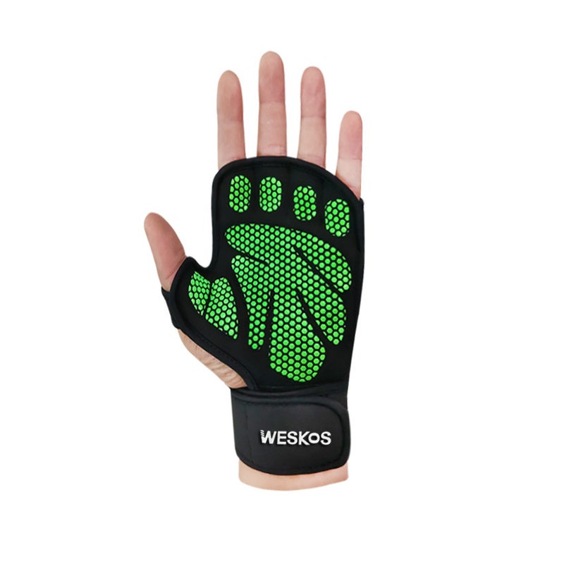 Sports Gloves With Air Cushion Anti Slip Wear Resistant Protection For Fitness Cycling And Outdoor Activities - Image 1