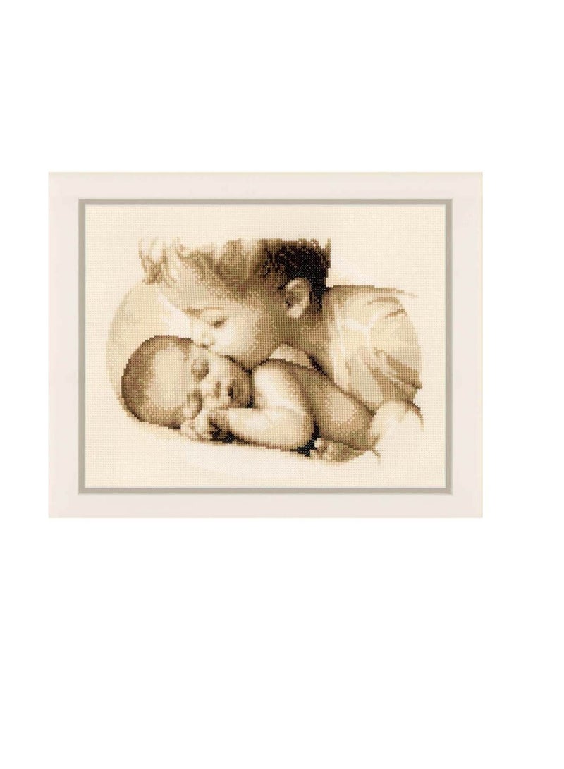 Cross Stitch Kit 10.75in x 8.5in Brotherly Love - Image 3
