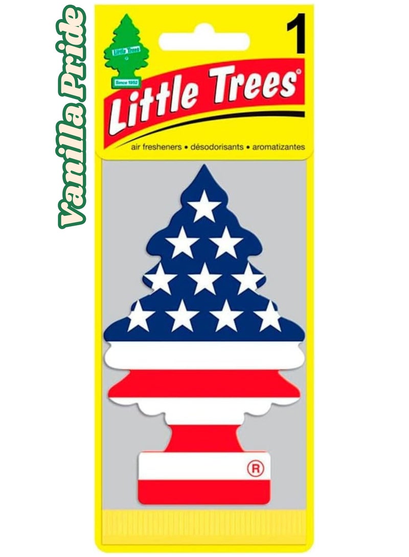 Little Trees Vanilla Pride Hanging Paper Car Air Freshener - Image 1