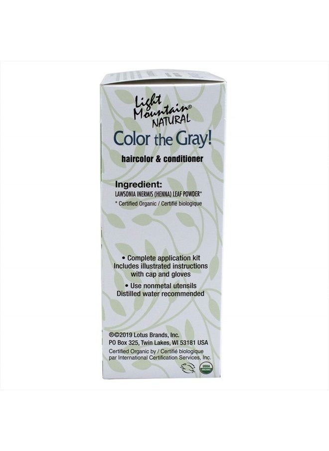 Light Mountain Light Mountain Henna Hair Color & Conditioner, Color the Gray - Red Hair Dye for Men/Women, 2-Step Chemical-Free, Semi-Permanent Hair Color for White, Gray, and Blonde Hair, 7 Oz (Pack of 2)  - Image 5