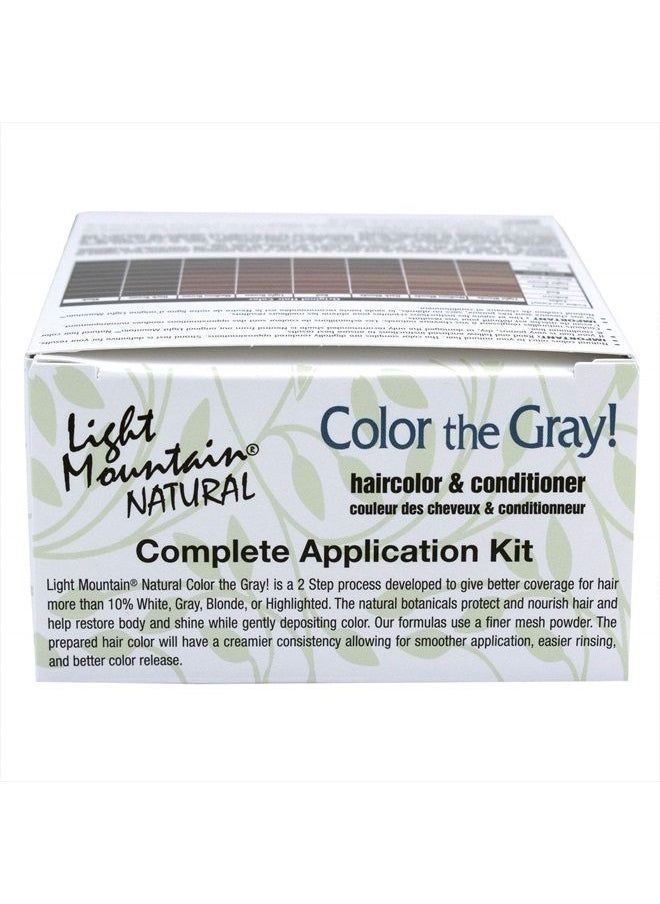 Light Mountain Light Mountain Henna Hair Color & Conditioner, Color the Gray - Red Hair Dye for Men/Women, 2-Step Chemical-Free, Semi-Permanent Hair Color for White, Gray, and Blonde Hair, 7 Oz (Pack of 2)  - Image 3