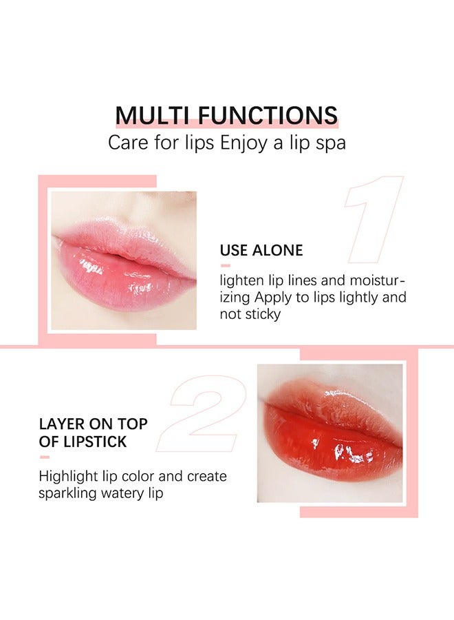ibcccndc Lip Glow Oil，Cherry Oil Inused，Color-Awakeing Nourishing Glossy Lip Oil，Hydrating Texture For a Clear and Shiny Lips （#Rosewood） - Image 5