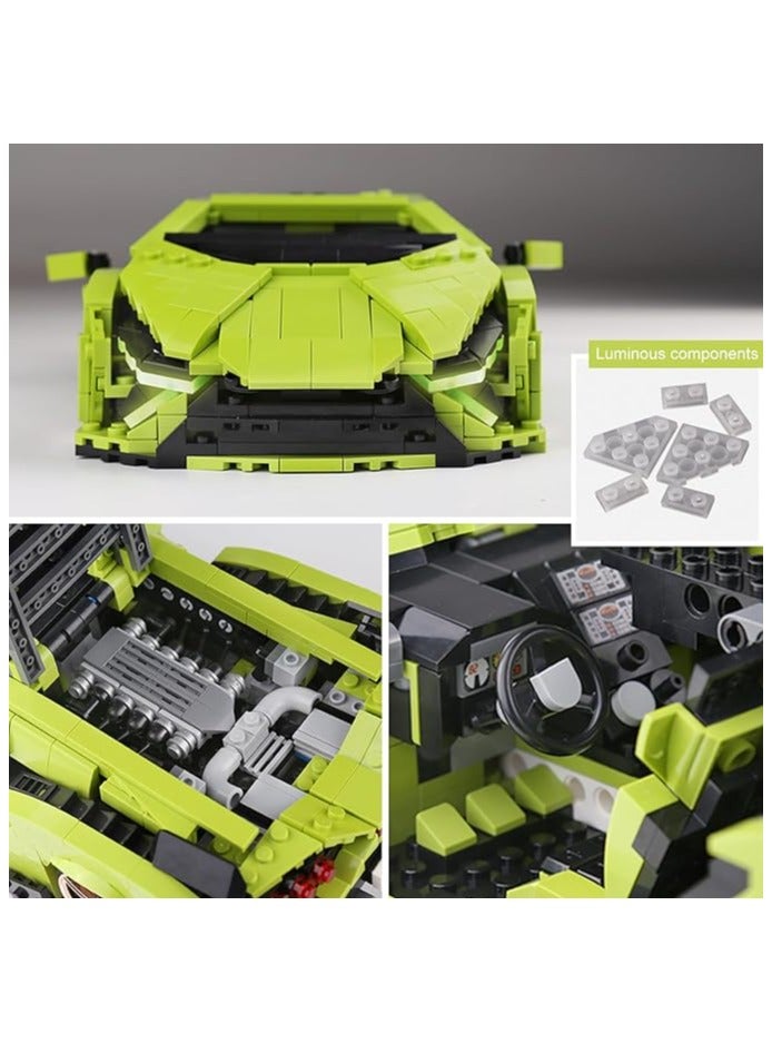 mould king 10011 High-tech Super Sports Car Model for Racing Car, Technology Car Clamping Blocks MOC Kit for Kids Educational STEM Birthday Gifts Toys  - Image 2