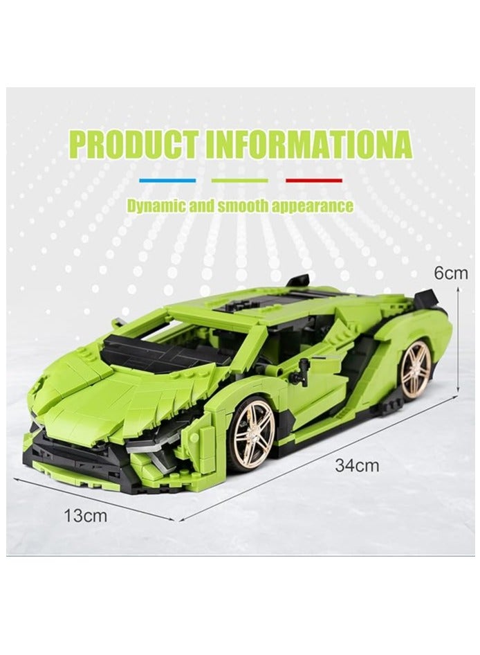 mould king 10011 High-tech Super Sports Car Model for Racing Car, Technology Car Clamping Blocks MOC Kit for Kids Educational STEM Birthday Gifts Toys  - Image 3