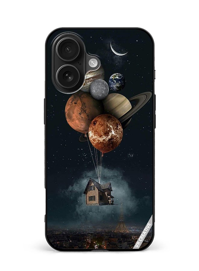 Protective Case Cover For Apple iPhone 16 Galaxy Design Multicolour