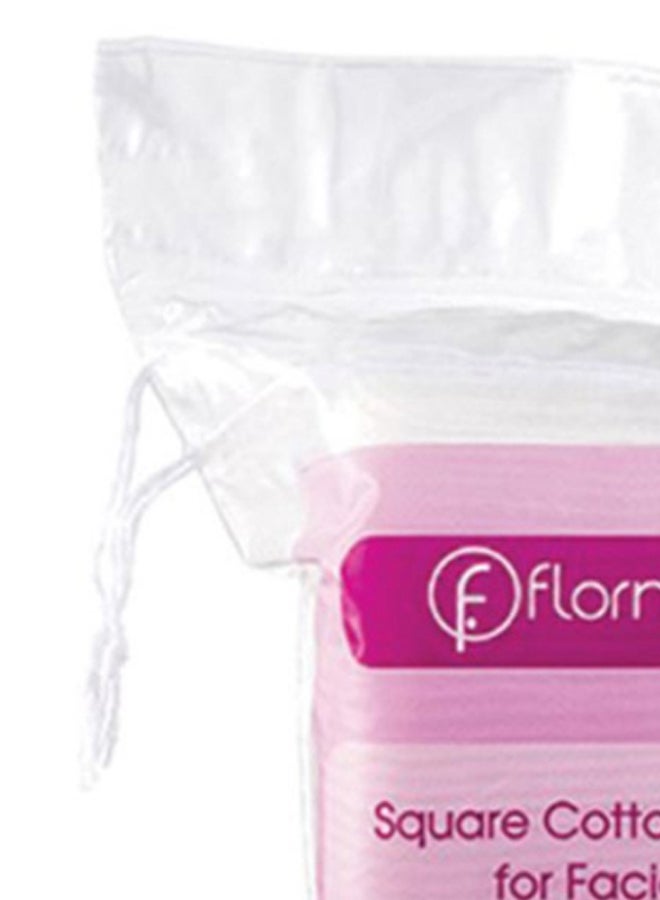 flormar 50-Piece Square Facial Cotton Pads White - Image 2
