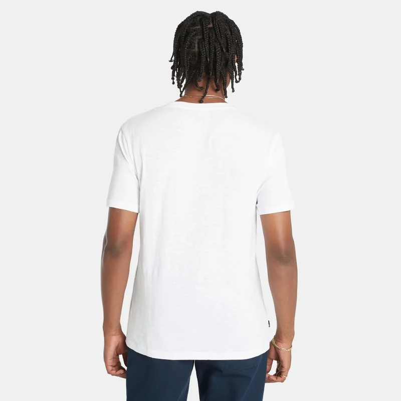 Timberland White Men's TFO Mountain Logo T-Shirt for Men | Best Price UAE