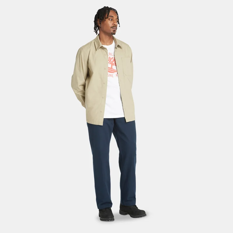 Timberland White Men's TFO Mountain Logo T-Shirt for Men | Best Price UAE