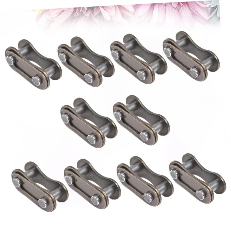 10 Pack Silver Bicycle Chain Link Connector Reusable Single Speed Bike Accessory - Image 5
