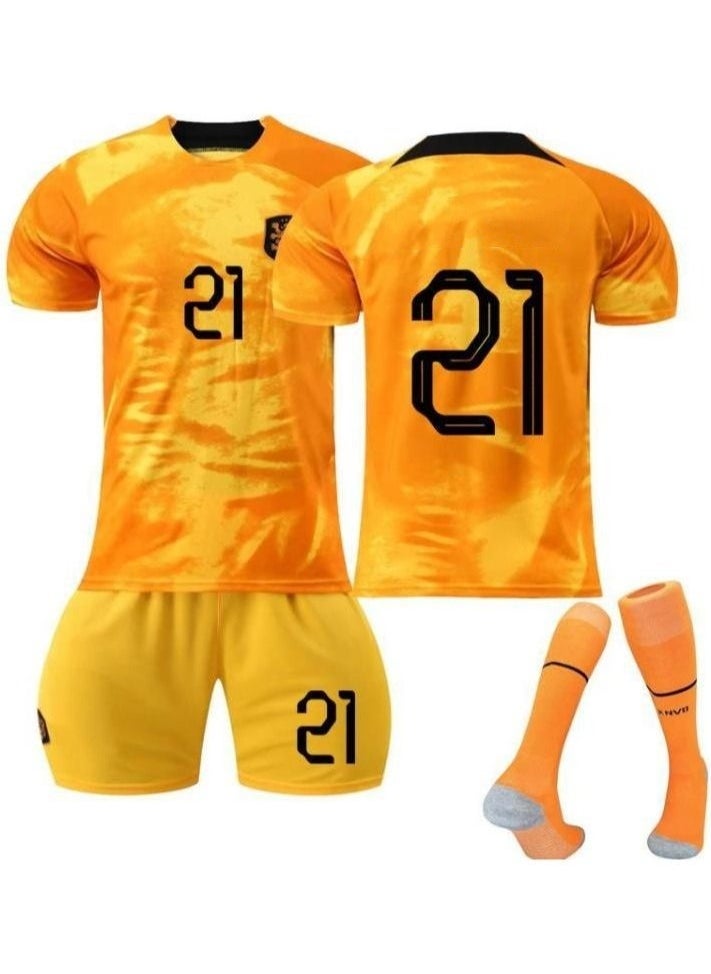 ماركة غير محددة - طقم جيرسي منتخب هولندا الأساسي لكأس العالم مقاس 21 - Image 1
