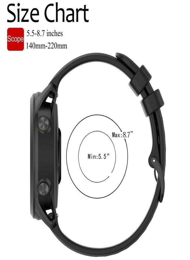 QGHXO سوار ساعة بديل من السيليكون الناعم لساعة Garmin Vivoactive 4S / Vivomove 3S / Venu 2S (بدون جهاز تتبع، أساور بديلة فقط) - Image 4