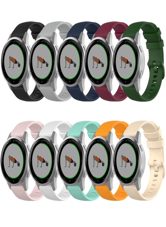 QGHXO سوار ساعة بديل من السيليكون الناعم لساعة Garmin Vivoactive 4S / Vivomove 3S / Venu 2S (بدون جهاز تتبع، أساور بديلة فقط) - Image 2