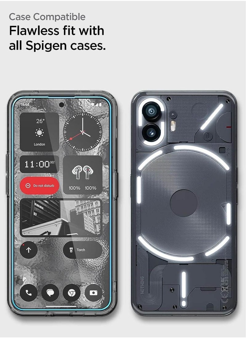 Glastr Align Master Tempered Glass for Nothing Phone (2) Screen Protector - 2 Pack