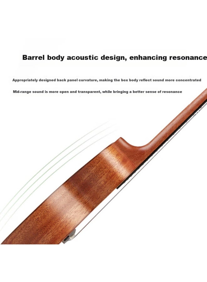 Tom Ukulele For Adults And Children Beginners, 26-inch Mahogany Single Board T5s Classic Version Ukulele - Image 2
