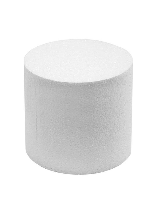 OM KRAFT OMKRAFT Round Cake Dummy 8 x 6 Inch | High Density Foam Cake Base for Cake Decoration, Practice & Display | Reusable Dummy Cake for Bakers | Pack of 1 - Image 1