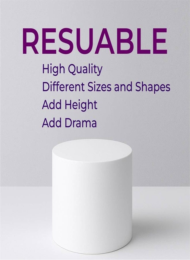 OM KRAFT OMKRAFT Round Cake Dummy 8 x 6 Inch | High Density Foam Cake Base for Cake Decoration, Practice & Display | Reusable Dummy Cake for Bakers | Pack of 1 - Image 5