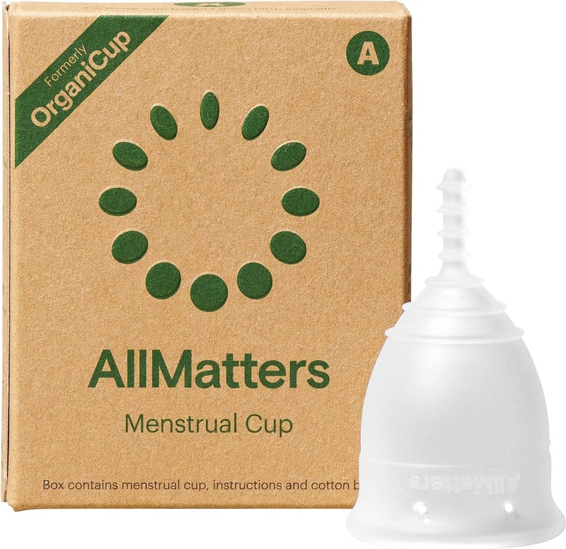 OrganiCup Menstrual Cup by AllMatters - Size A - Superior to Pads & Tampons - Voted Best Menstrual Cup by Reviewed - Made in Germany - Soft and Flexible - Image 1