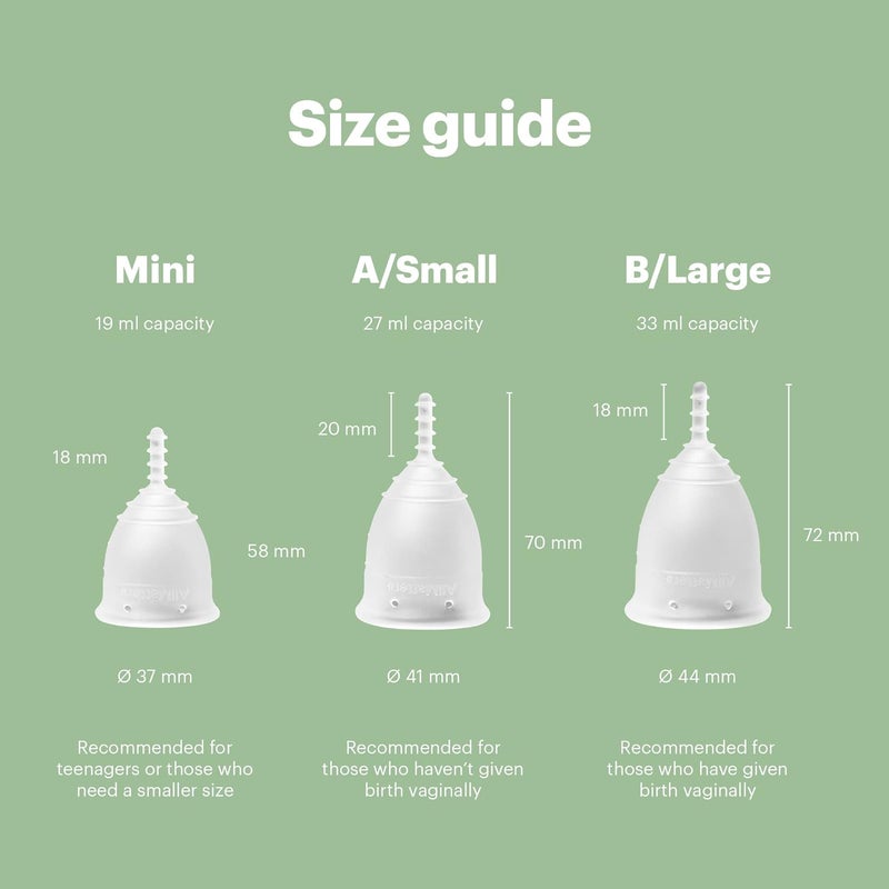 OrganiCup Menstrual Cup by AllMatters - Size A - Superior to Pads & Tampons - Voted Best Menstrual Cup by Reviewed - Made in Germany - Soft and Flexible - Image 5