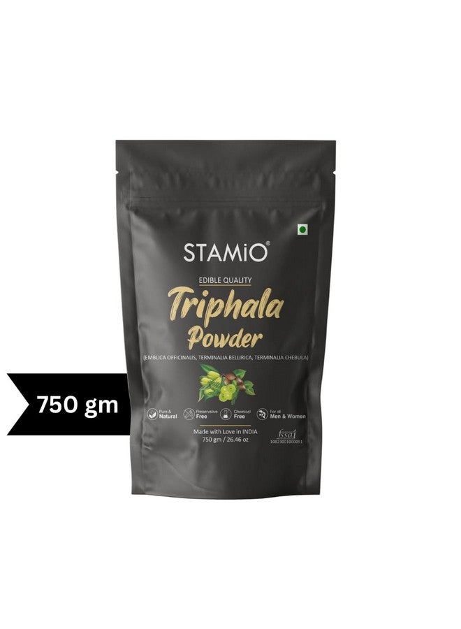 STAMIO Triphala Powder 750 gm | Amalaki | Bibhitaki | Haritaki | Digestive Health | In Pouch 26.46 oz - Image 5