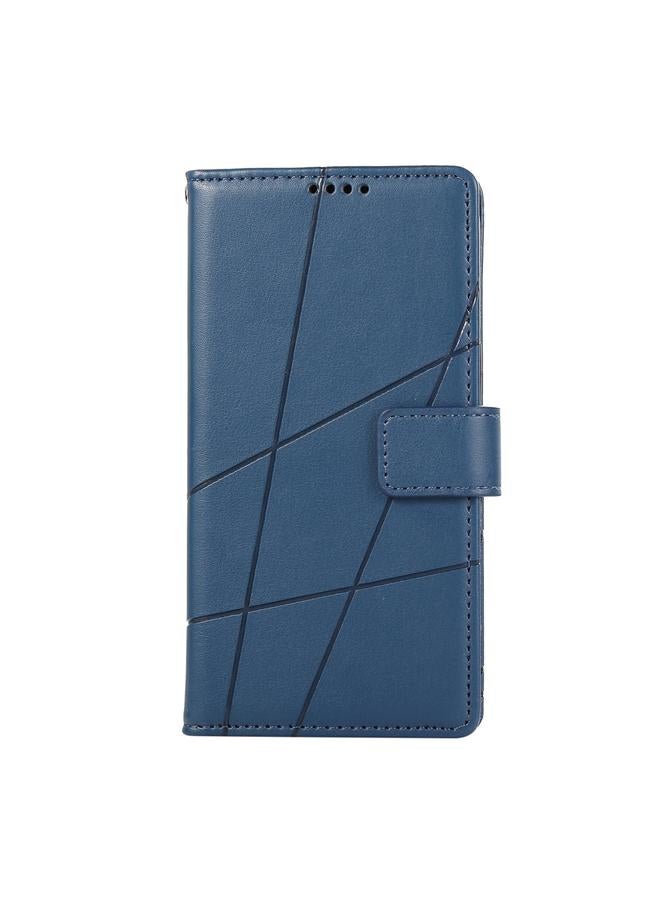 S-TOP Case For OPPO Reno11 PU Genuine Leather Texture Embossed Line Phone Case - Image 2