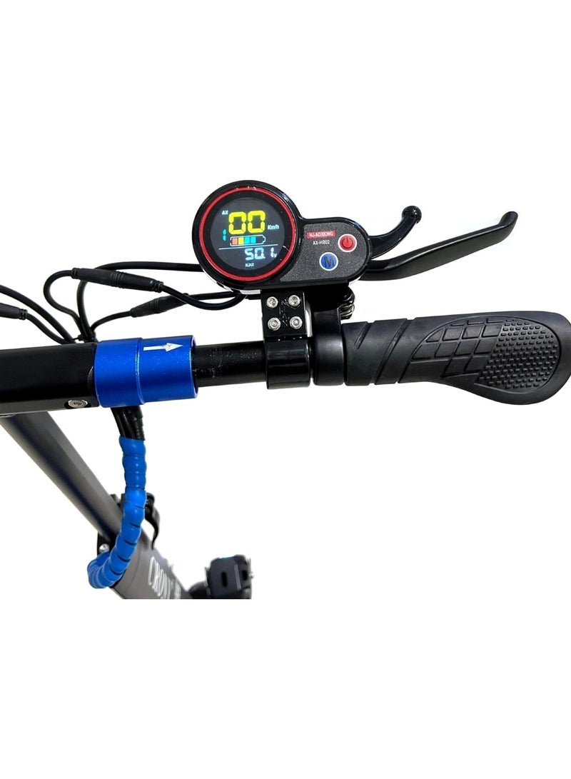 وينر سكاي سكوتر كهربائي E10 قابل للطي بالكامل، محرك 1000 واط، بطارية 48 فولت 13 أمبير/ساعة، جهاز تحكم عن بعد مضاد للسرقة، أزرق - Image 5