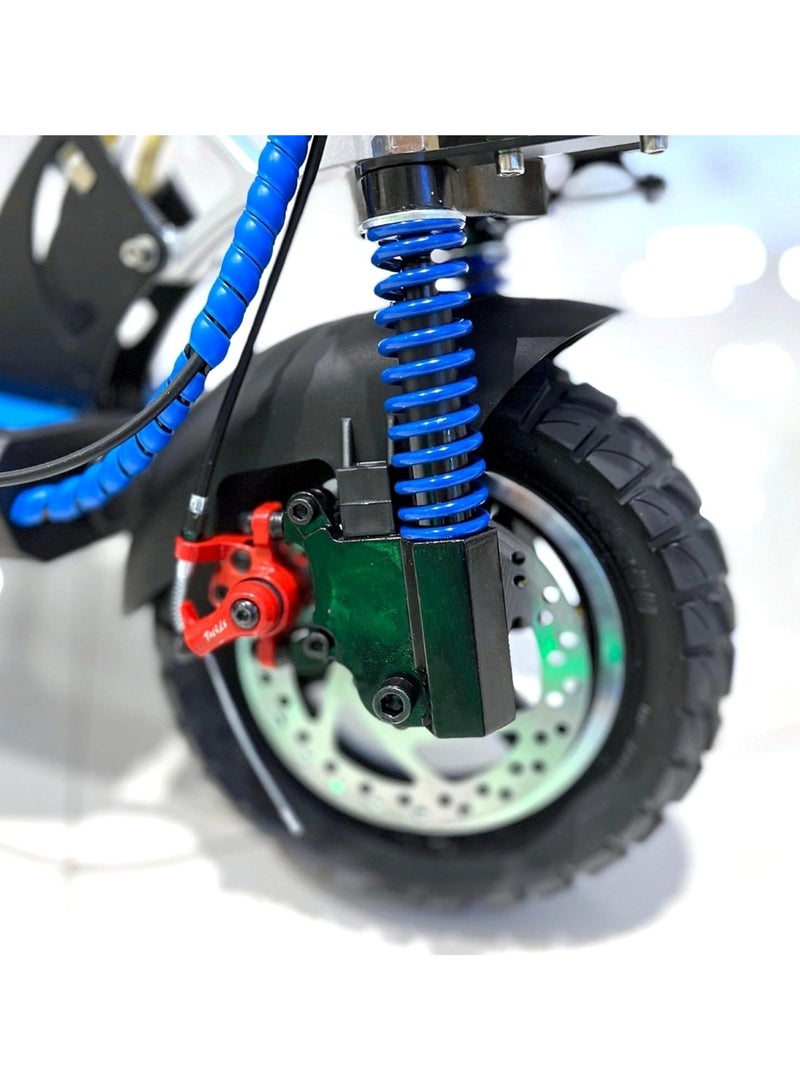 وينر سكاي سكوتر كهربائي E10 قابل للطي بالكامل، محرك 1000 واط، بطارية 48 فولت 13 أمبير/ساعة، جهاز تحكم عن بعد مضاد للسرقة، أزرق - Image 4