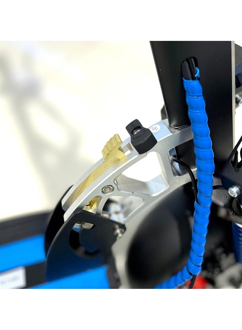 وينر سكاي سكوتر كهربائي E10 قابل للطي بالكامل، محرك 1000 واط، بطارية 48 فولت 13 أمبير/ساعة، جهاز تحكم عن بعد مضاد للسرقة، أزرق - Image 3