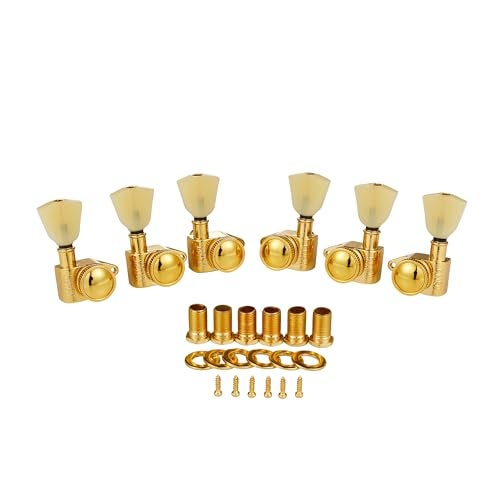 KAISH Gold 33 Locking Tuners 211 Locking Tuning Machines Locking Tuning keys with Vintage Keystone Buttons for USA LPLes PaulSGESAcoustic Guitars - Image 1